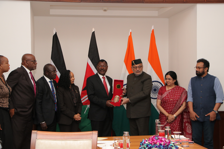 Kenyan Speaker visits India, calls on VP Radhakrishnan