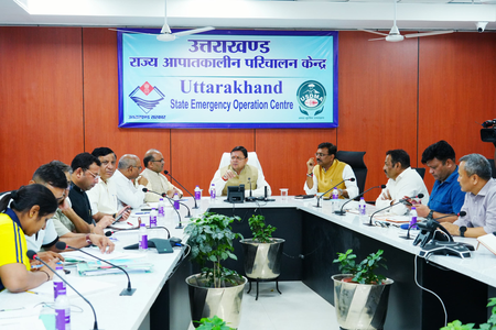 CM Dhami takes charge of Chamoli tunnel rescue; 16 workers brought out safely CM Dhami takes charge of Chamoli tunnel rescue; 16 workers brought out safely