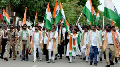 Gujarat Dy CM leads Tiranga Yatra in Anand; over 10,000 participate Gujarat Dy CM leads Tiranga Yatra in Anand; over 10,000 participate