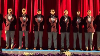 9 women officers felicitated after completing ‘Samudra Pradakshina’ voyage