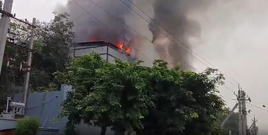 Massive fire breaks out at oil packing factory in Rajasthan’s Alwar, nearby factories evacuated