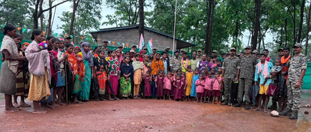 Chhattisgarh: Tricolour hoisted for first time in nine Abujhmad villages free of Naxal fear Chhattisgarh: Tricolour hoisted for first time in nine Abujhmad villages free of Naxal fear