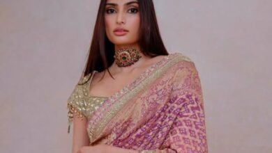 Athiya Shetty becomes muse for Manish Malhotra’s celebration of handloom and bandhani Athiya Shetty becomes muse for Manish Malhotra’s celebration of handloom and bandhani
