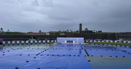 1st Test: Heavy rain forces early lunch on Day 2 in Galle 1st Test: Heavy rain forces early lunch on Day 2 in Galle