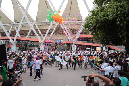 Fitness and patriotism collaborate as 86th Fit India Sundays on Cycle celebrates Independence Day Fitness and patriotism collaborate as 86th Fit India Sundays on Cycle celebrates Independence Day