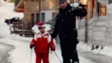 Ibrahim Ali Khan wishes dad Saif Ali Khan with a throwback picture from a ski trip Ibrahim Ali Khan wishes dad Saif Ali Khan with a throwback picture from a ski trip