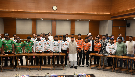 BJP chief Nitin Nabin praises spirit of visually impaired cricketers