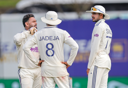 1st Test: Suthar, Jadeja help India take 178-run lead despite Dinusha’s maiden ton (ld) 1st Test: Suthar, Jadeja help India take 178-run lead despite Dinusha’s maiden ton (ld)