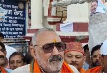 BJP workers protest in Begusarai over ‘Vande Mataram’ row; Giriraj Singh slams Rahul Gandhi