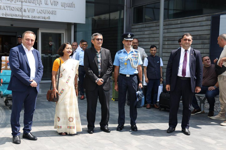 Defence Secretary Rajesh Kumar Singh arrives in Armenia to advance bilateral defence cooperation