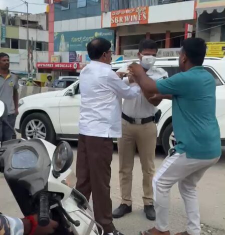 JD(S) leader arrested for assaulting traffic cop in Bengaluru JD(S) leader arrested for assaulting traffic cop in Bengaluru