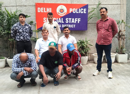 Three overstaying Nigerian nationals arrested by Delhi Police during Operation VISTA 1.0