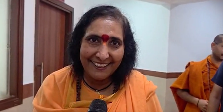 ‘Their hearts never truly beat for nation’: Sadhvi Ritambhara criticises Sonia Gandhi over ‘Vande Mataram’ row ‘Their hearts never truly beat for nation’: Sadhvi Ritambhara criticises Sonia Gandhi over ‘Vande Mataram’ row