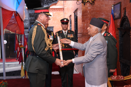 Indian Army Chief Dhiraj Seth conferred honorary rank of Nepali Army General Indian Army Chief Dhiraj Seth conferred honorary rank of Nepali Army General