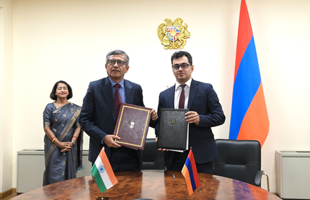 India, Armenia sign MoU on innovation and shared production in defence industry India, Armenia sign MoU on innovation and shared production in defence industry