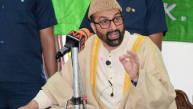 Mirwaiz Umar Farooq says authorities prevented him from addressing religious gathering Mirwaiz Umar Farooq says authorities prevented him from addressing religious gathering