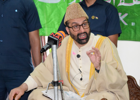 Mirwaiz Umar Farooq says authorities prevented him from addressing religious gathering Mirwaiz Umar Farooq says authorities prevented him from addressing religious gathering