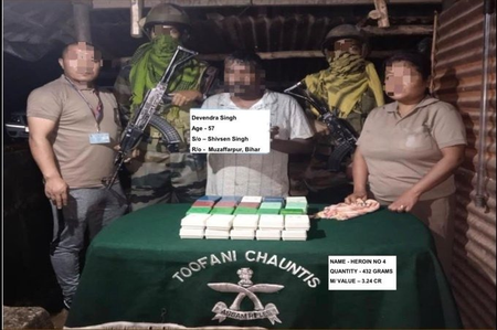 Heroin valued at Rs 12.09 crore seized in Mizoram, two arrested Heroin valued at Rs 12.09 crore seized in Mizoram, two arrested