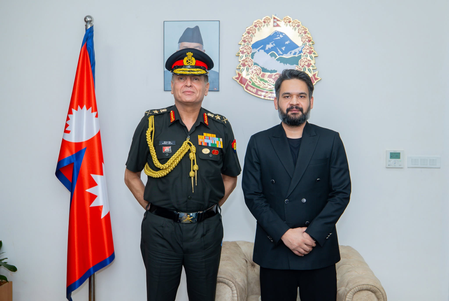 Indian Army Chief Dhiraj Seth calls on Nepal PM Balendra Shah Indian Army Chief Dhiraj Seth calls on Nepal PM Balendra Shah