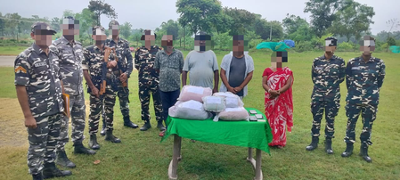 SSB seizes 20 kg ganja close to India-Nepal border; four arrested SSB seizes 20 kg ganja close to India-Nepal border; four arrested