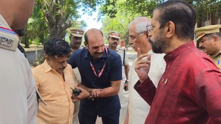 Kerala Governor Arlekar turns Good Samaritan, stops convoy to help ailing man on road Kerala Governor Arlekar turns Good Samaritan, stops convoy to help ailing man on road