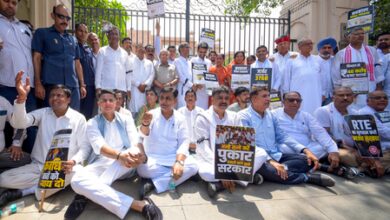 First day of Rajasthan Assembly: Congress stages sit in, demands education minister’s resignation
