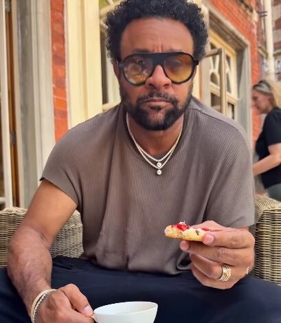 Shaggy enjoys a laid-back day with tea and scones Shaggy enjoys a laid-back day with tea and scones