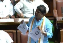 BJP, JD(S) disrupt Karnataka Assembly for fourth day; Ashoka alleges govt misled House on Nagendra case BJP, JD(S) disrupt Karnataka Assembly for fourth day; Ashoka alleges govt misled House on Nagendra case