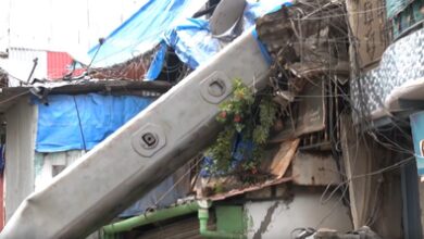 Crane collapses on two houses in Mumbai’s Kurla during eviction operation, eight injured