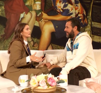 Adam Sandler reveals Drew Barrymore had real reactions to his songs in their films