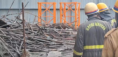 Three killed as shuttering collapses at under-construction mall in UP’s Vrindavan
