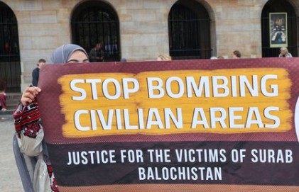Baloch group condemns Pakistani airstrikes in Balochistan, calls for international probe Baloch group condemns Pakistani airstrikes in Balochistan, calls for international probe