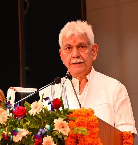 L-G Sinha urges J&K youth to find region-specific solutions, not copy foreign models