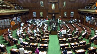 K’taka Council ruling party members complain over disruption of proceedings due to Oppn protests; seek action K’taka Council ruling party members complain over disruption of proceedings due to Oppn protests; seek action