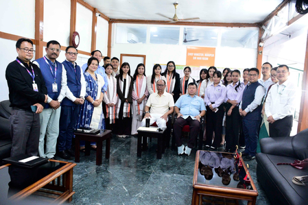 Manipur CM flags off 16 youths for overseas skill training, jobs in Japan Manipur CM flags off 16 youths for overseas skill training, jobs in Japan