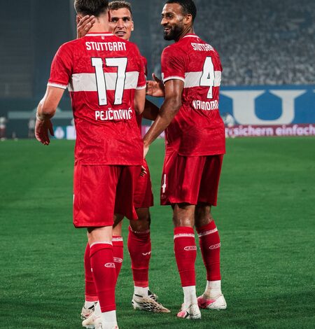 Pejcinovic treble fires Stuttgart into German Cup second round Pejcinovic treble fires Stuttgart into German Cup second round