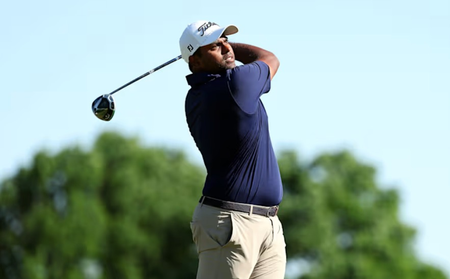 Rayhan among seven-way tie at 15-under on Korn Ferry Tour