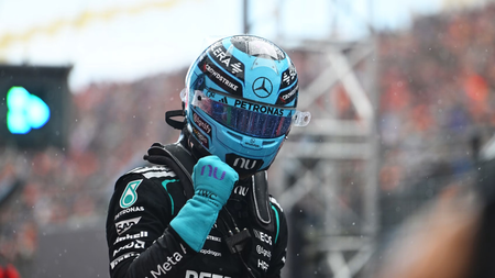 George Russell wins first Zandvoort Sprint to close in on F1 title battle George Russell wins first Zandvoort Sprint to close in on F1 title battle