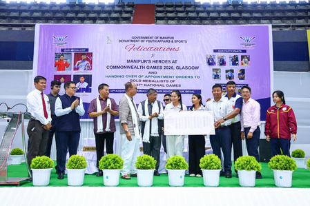 Mirabai Chanu felicitated as Manipur CM unveils sports recruitment policy Mirabai Chanu felicitated as Manipur CM unveils sports recruitment policy