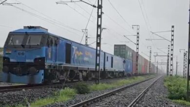 Gujarat: Railways runs first double-stack long-haul container train Gujarat: Railways runs first double-stack long-haul container train