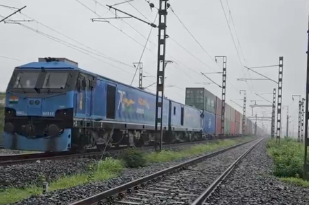 Gujarat: Railways runs first double-stack long-haul container train