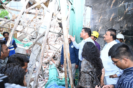 Town planning official suspended after under-construction building collapses in Hyderabad Town planning official suspended after under-construction building collapses in Hyderabad
