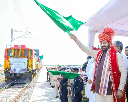 Freight train will usher economic momentum, says Haryana CM Freight train will usher economic momentum, says Haryana CM