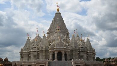 Gujarat CM Bhupendra Patel visits BAPS Akshardham Temple in New Jersey Gujarat CM Bhupendra Patel visits BAPS Akshardham Temple in New Jersey