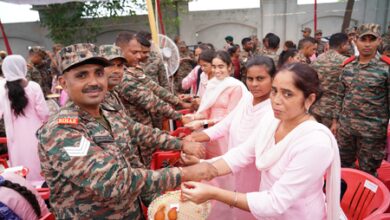 1,100 special rakhis prepared by women in Punjab dedicated to armed forces 1,100 special rakhis prepared by women in Punjab dedicated to armed forces