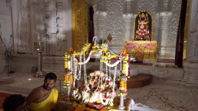 Ayodhya Temple Trust releases visuals of Ram Lalla on ‘Jhula’ during Sawan celebrations