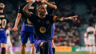 Barcelona kicks off La Liga title defense with Elche rout