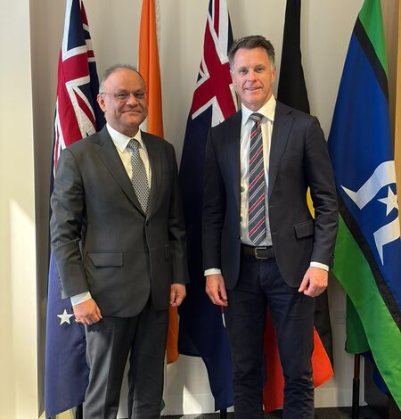 Indian envoy, New South Wales Premier discuss strengthening partnership