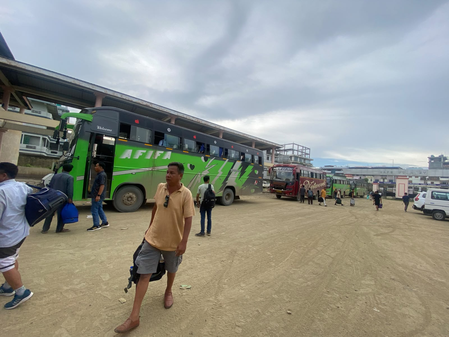 Inter-state bus services between Manipur, Nagaland, Assam continue for third day Inter-state bus services between Manipur, Nagaland, Assam continue for third day