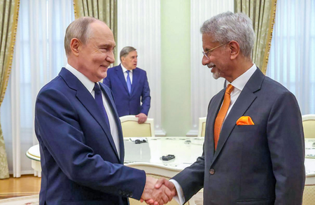 Handed over ‘personal message’ from PM Modi, says EAM Jaishankar after meeting Putin in Moscow